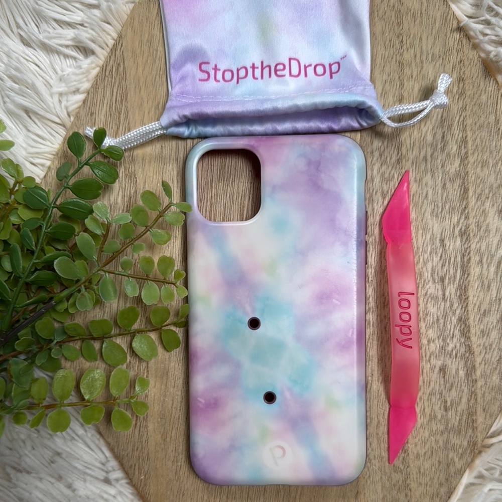 🎉HP🎉 Loopy Case Tye Dye iPhone 11 Case 💗 Purple Pink & Blue - Picture 2 of 12